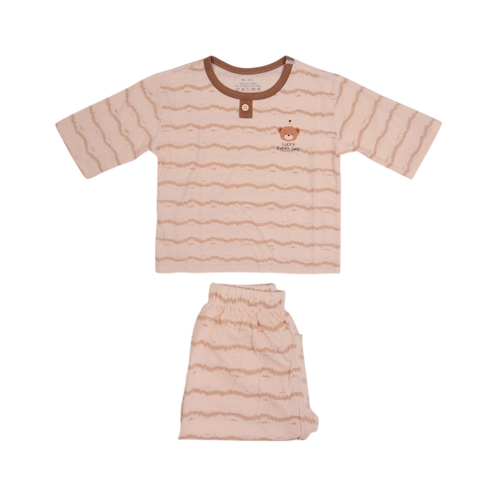 BOYS S/S 2PC SLEEPING SUIT W-SHORT IRS-25 12-18M CC-1 Default Title - MamasJan KidsWear