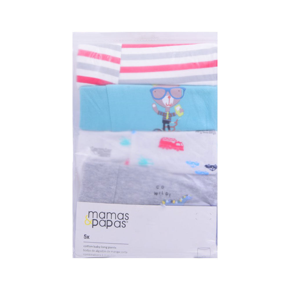 BOYS 5PC PAJAMA MAMAS & PAPAS IRS-25 12-18M SS-4 Default Title - MamasJan KidsWear