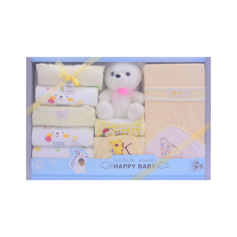 BABY 10PC GIFT SET BOX YELLOW IRS-25 292 Default Title - MamasJan KidsWear