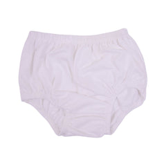 BABY BLENDED PANTY PLAIN WHITE M NZS-25 6-9 M 009 Default Title - MamasJan KidsWear