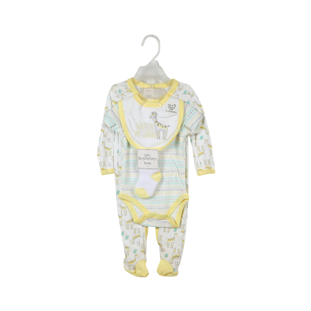 BABY 5PC GIFT SET HANGER NZW-25 3-6M S111 Default Title - MamasJan KidsWear