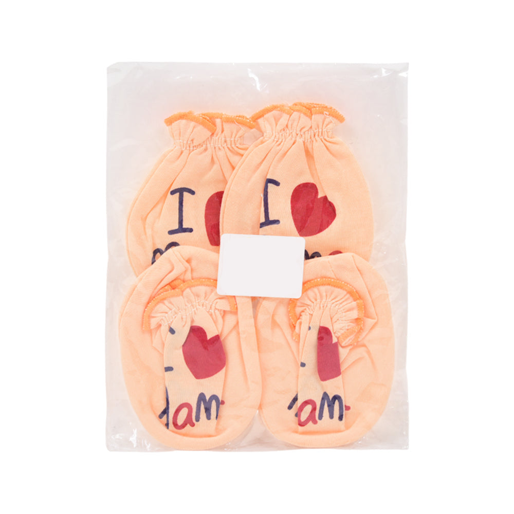 BABY MITTON BOOTIES SET NZW-25 PSK56 (Multi Colors) Default Title - MamasJan KidsWear