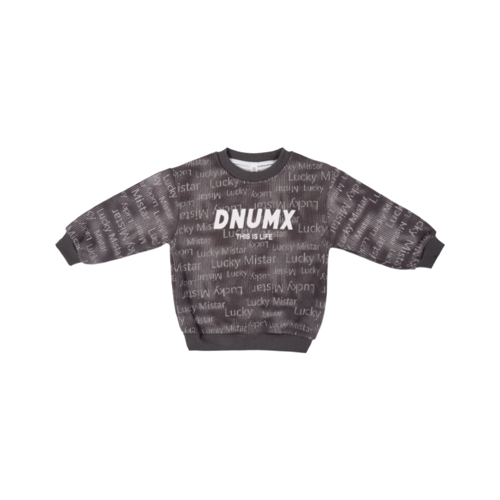 BOYS L/S SWEAT SHIRT NZW-25 5-6 YEAR 1117 Default Title - MamasJan KidsWear