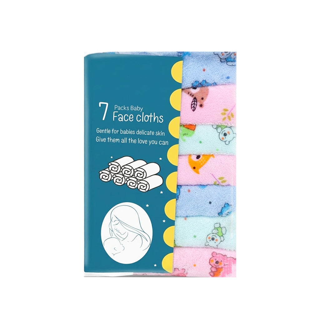 BABY 7PC FACE TOWEL NZW-25 58979 Default Title - MamasJan KidsWear