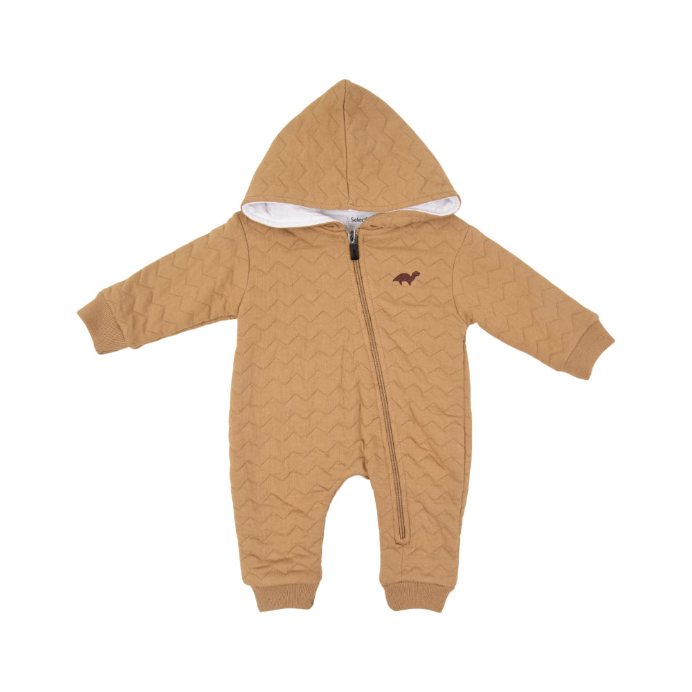 BOYS L/S ROMPER HOODED O.S.B NZW-25 9-12 M 810 Default Title - MamasJan KidsWear
