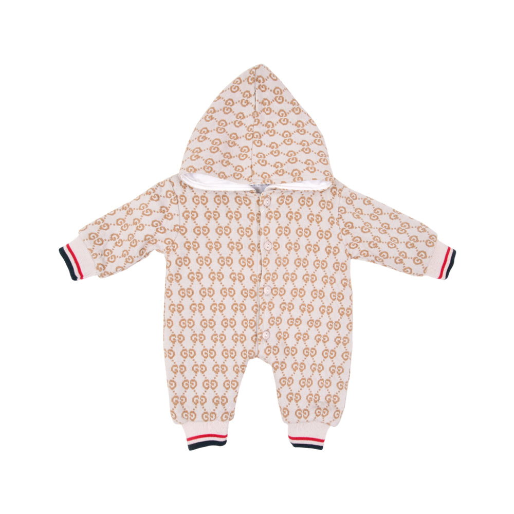BOYS L/S ROMPER HOODED O.S.B NZW-25 3-6 M 822 Default Title - MamasJan KidsWear