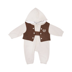 BOYS L/S 2PC ROMPER HOODED O.S.B NZW-25 9-12 M 814 Default Title - MamasJan KidsWear