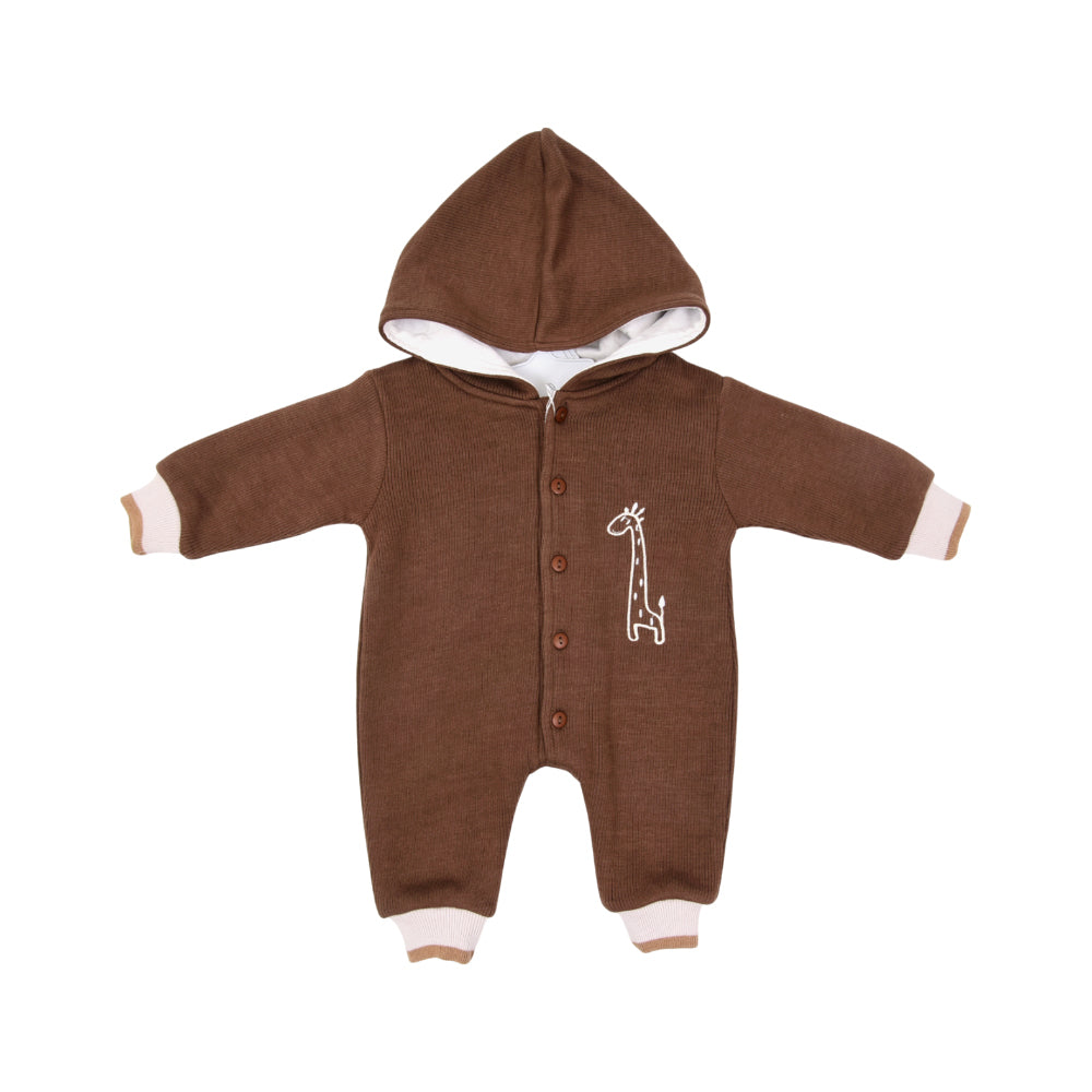 BOYS L/S ROMPER HOODED O.S.B NZW-25 6-9 M 812 Default Title - MamasJan KidsWear