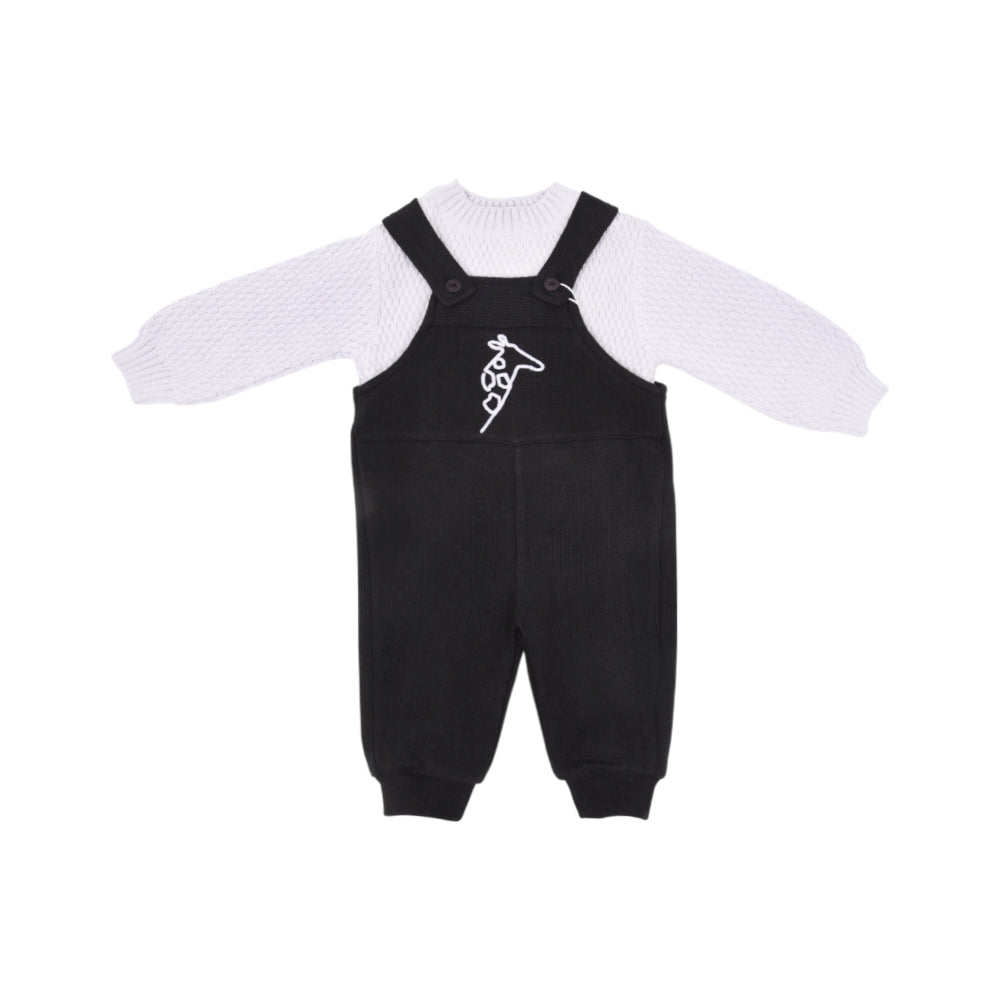 BOYS L/S 2PC ROMPER HOODED O.S.B NZW-25 9-12 M 616 Default Title - MamasJan KidsWear
