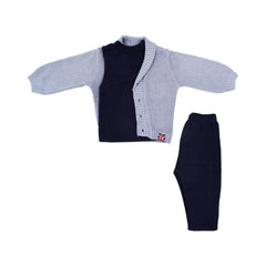 BOYS L/S 3PC PAJAMA SUIT NZW-25 9-12 M 1044 Default Title - MamasJan KidsWear