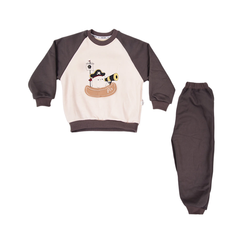 BOYS L/S 2PC PAJAMA SUIT ZHW-25 3-4 YEAR 25-212 I.G Default Title - MamasJan KidsWear
