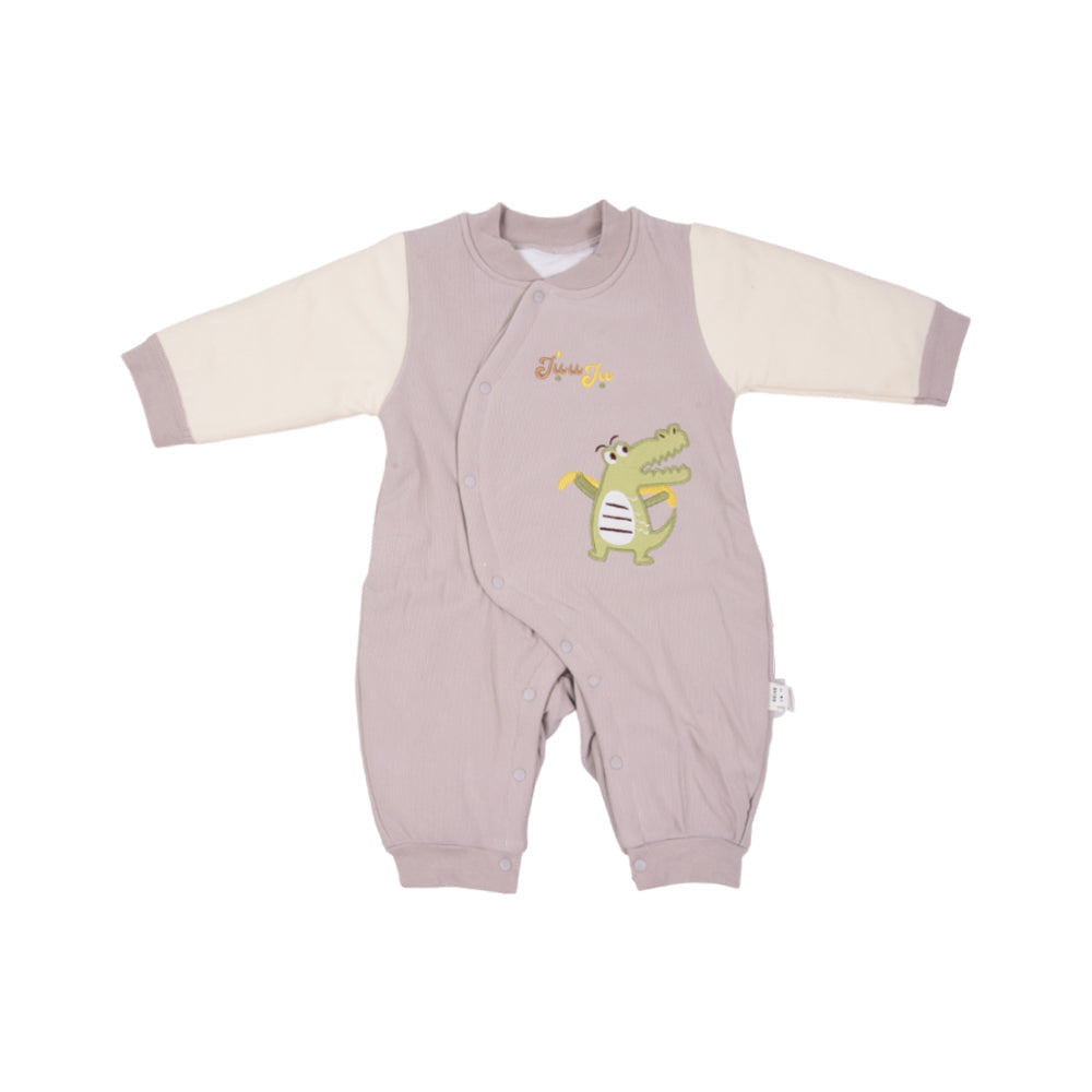BOYS L/S QUILTED ROMPER ZHW-25 3-6 M 7094 Default Title - MamasJan KidsWear