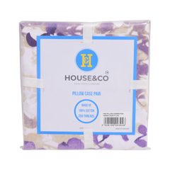 House & Co PILLOW COVERS PAIR NOSHA 19X29 TC-250 Default Title - MamasJan Household
