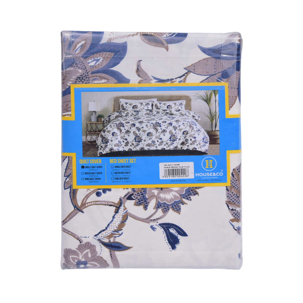 House & Co QUILT COVER SINGLEMEDICAL PLUS TC-250 Default Title - MamasJan Household