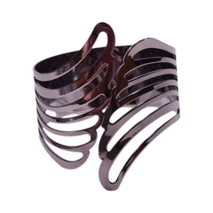 NAPKIN RING IR SILVER GREY 22 Default Title - MamasJan Household