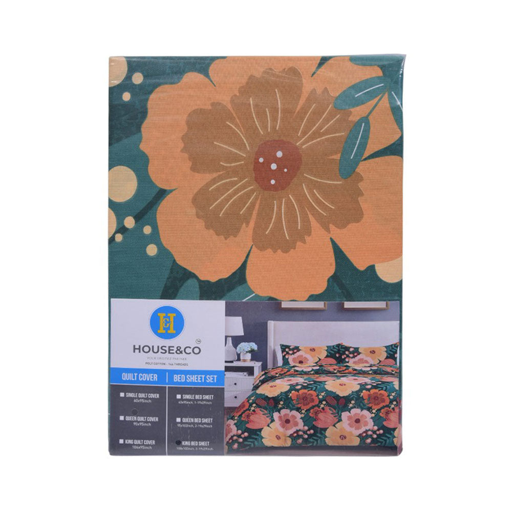 House & Co BED SHEET KING BOTANICAL PARTY MAIN VERSION T-144 Default Title - MamasJan Household