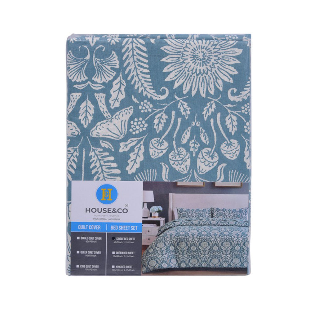 House & Co BED SHEET SINGLE NOSHA MAIN VERSION T-144 Default Title - MamasJan Household