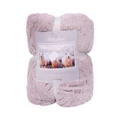 FLEECE BLANKET IR LIGHT-GREY 62301-3 Default Title - MamasJan Household