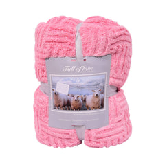 FLEECE BLANKET IR PINK 62301-4 Default Title - MamasJan Household