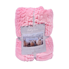 FLEECE BLANKET IR PINK 62301-5 Default Title - MamasJan Household