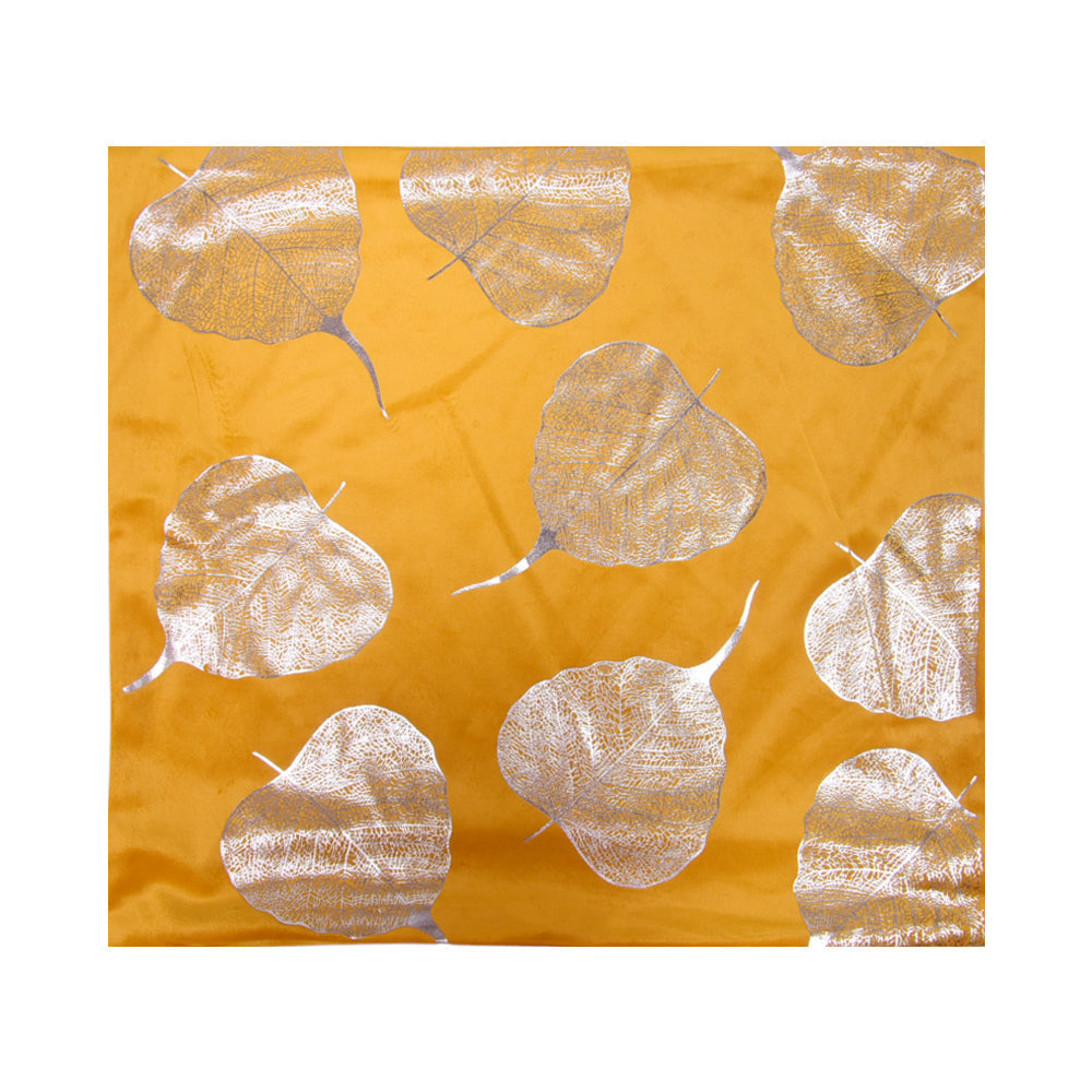 THE CUSHION COVER VELVET FOIL PRINT YELLOW-25 Default Title - MamasJan Household
