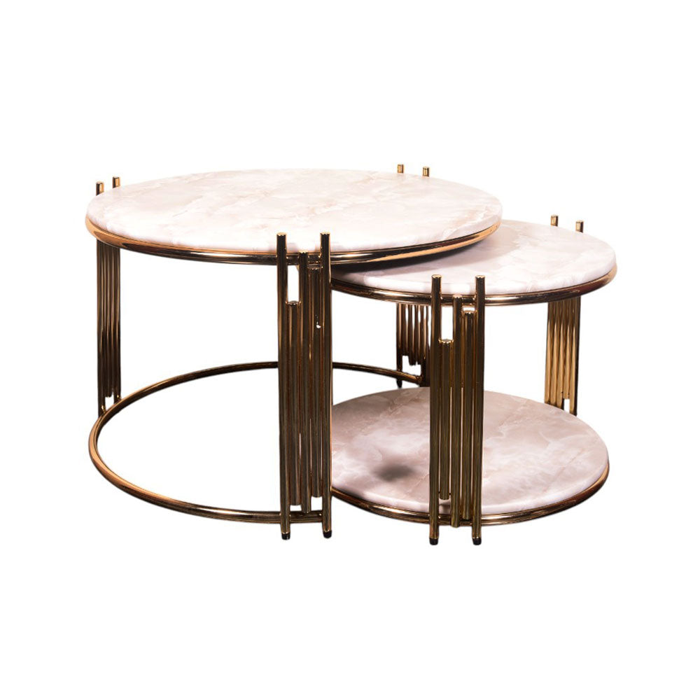 CENTRE TABLE 2 PCS SET P21817 Default Title - MamasJan Household