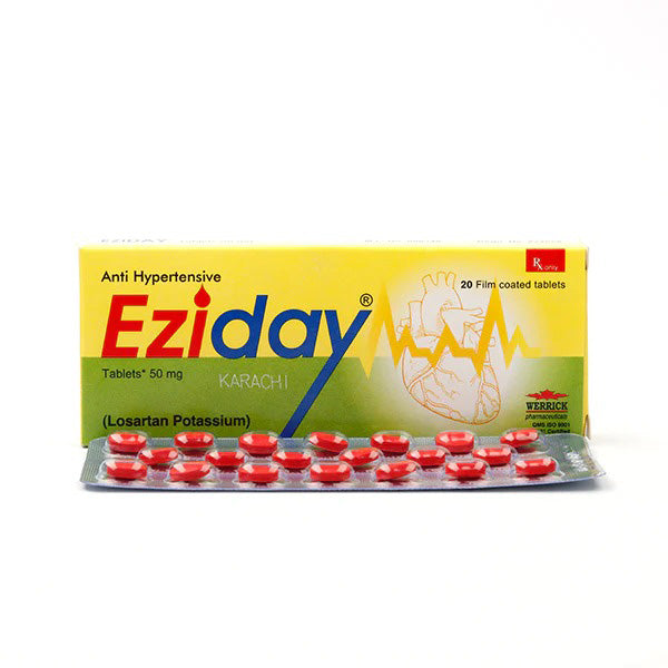 Eziday-Duo Tablets 5mg/50mg (1 Box = 2 Strip)(1 Strip = 10 Tablets)