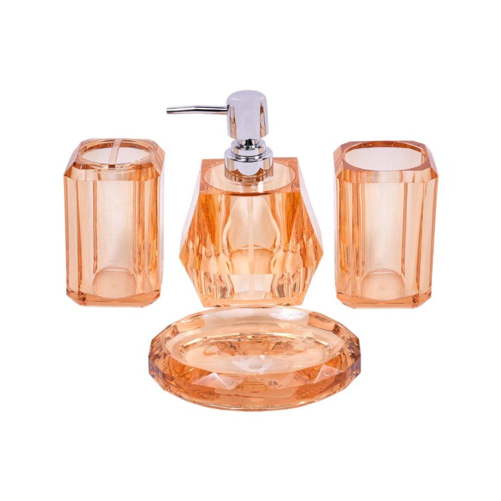 BATHROOM SET 4PC ACRYLIC F4529AT ZI Default Title - MamasJan Décor