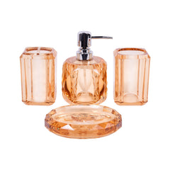 BATHROOM SET 4PC ACRYLIC F4647AT ZI Default Title - MamasJan Décor
