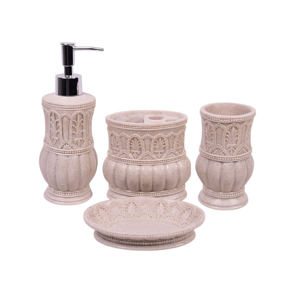 BATHROOM SET 4PC IR SMS-888 Default Title - MamasJan Decoration
