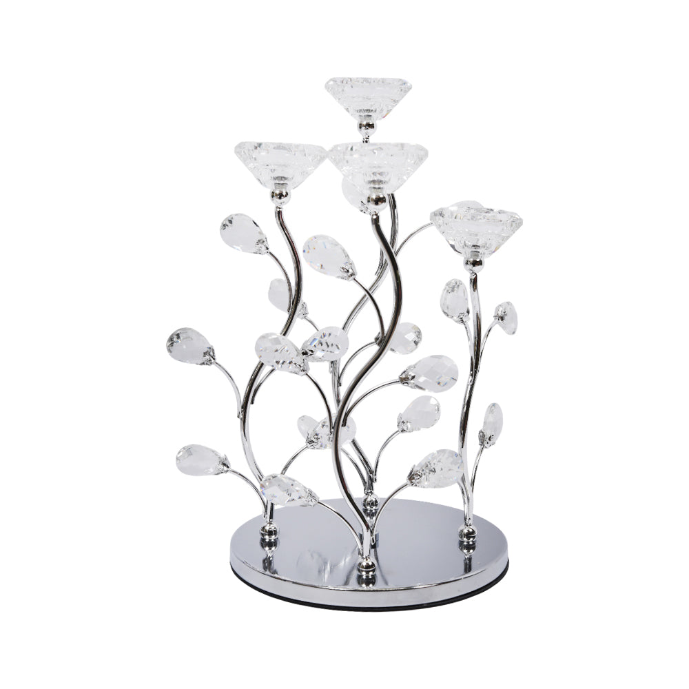 CANDLE STAND CRYSTAL SL JX348A Default Title - MamasJan Décor