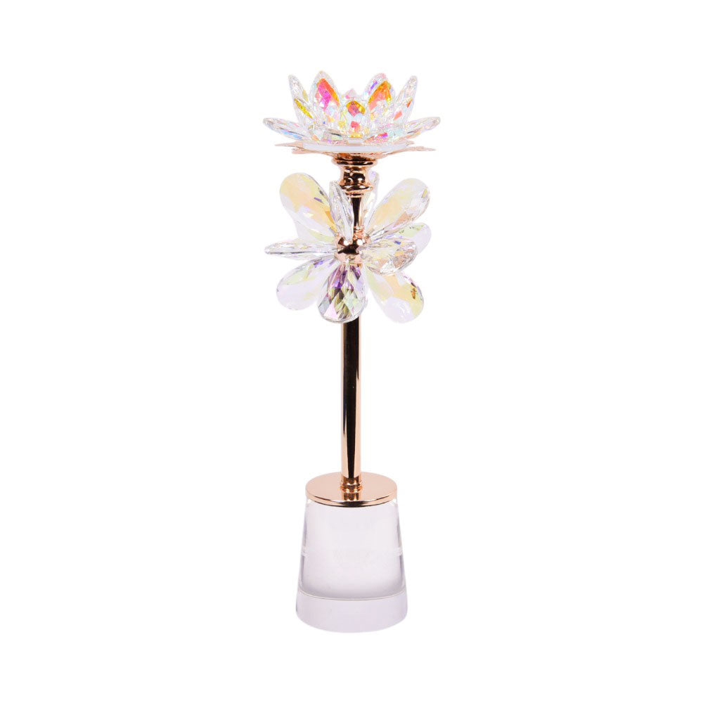 CANDLE STAND CRYSTAL JD717L Default Title - MamasJan Décor