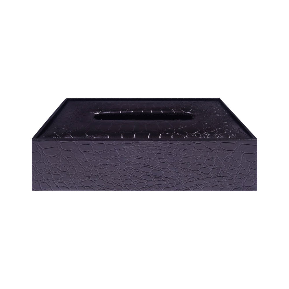 TISSUE BOX LEATHER SHINE LS-10 Default Title - MamasJan Décor