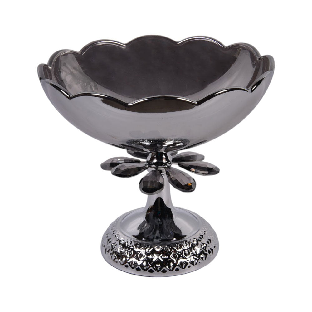BOWL WITH STAND 668-2-YH Default Title - MamasJan Décor