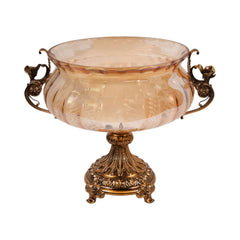 BOWL WITH STAND 805-1J Default Title - MamasJan Décor