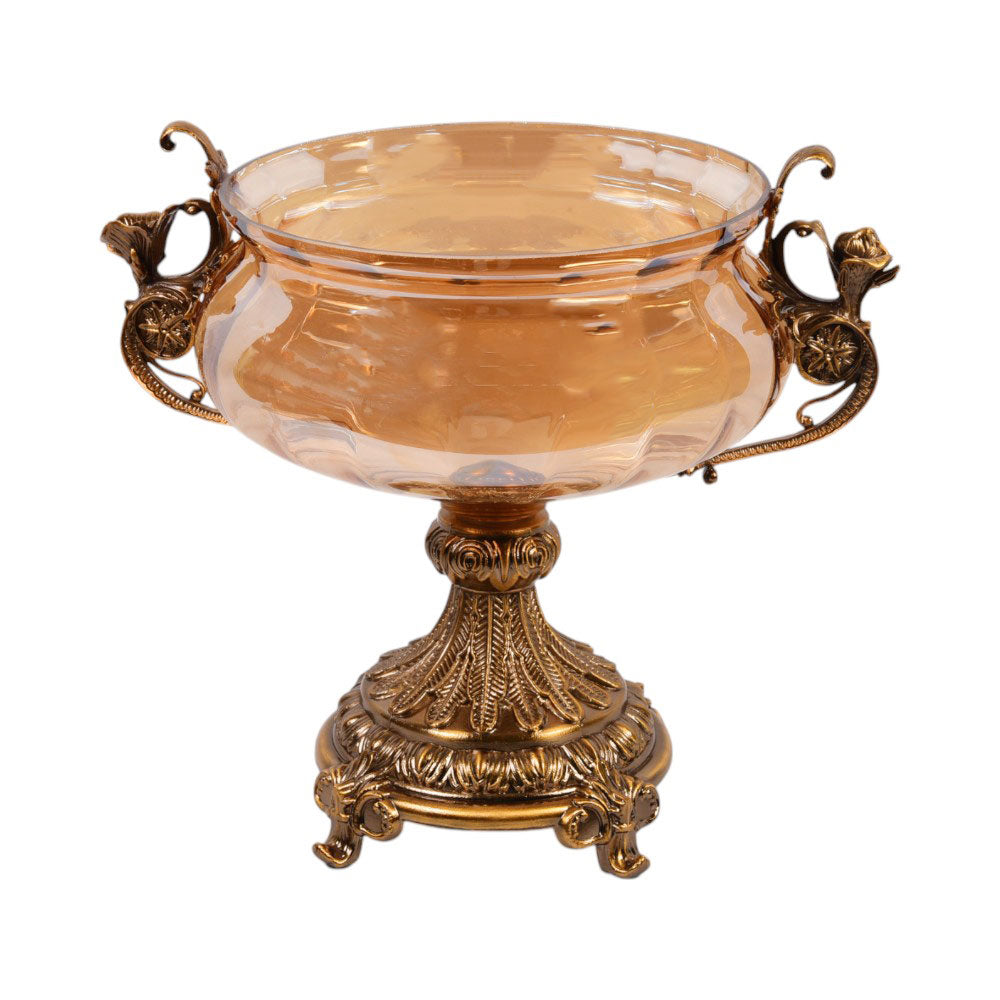 BOWL WITH STAND 805-2J Default Title - MamasJan Décor