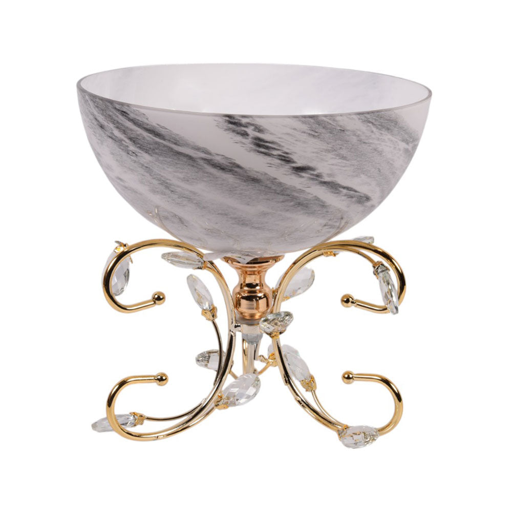 BOWL WITH STAND JX-430-3 Default Title - MamasJan Décor