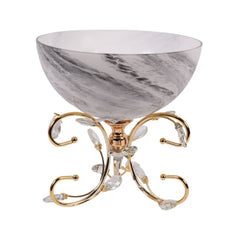 BOWL WITH STAND JX-430-3 Default Title - MamasJan Décor