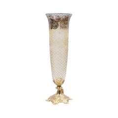VASE CRYSTAL BRASS IR FK7-V1128-1 EAC-150-A1-2626 Default Title - MamasJan Décor
