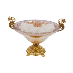 BOWL CRYSTAL BRASS IR FK7-B3021-3 EAC-150-A1-2626 Default Title - MamasJan Décor