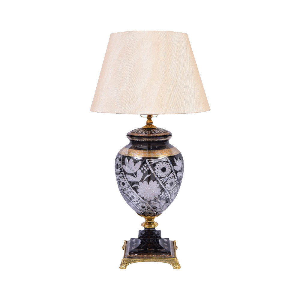 LAMP CRYSTAL BRASS IR H-L033-W EAN118-136-B01 Default Title - MamasJan Décor