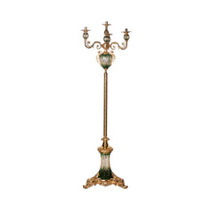 FLOOR LAMP CRYSTAL BRASS A+B IR XG02-1-W JC104-805 Default Title - MamasJan Décor
