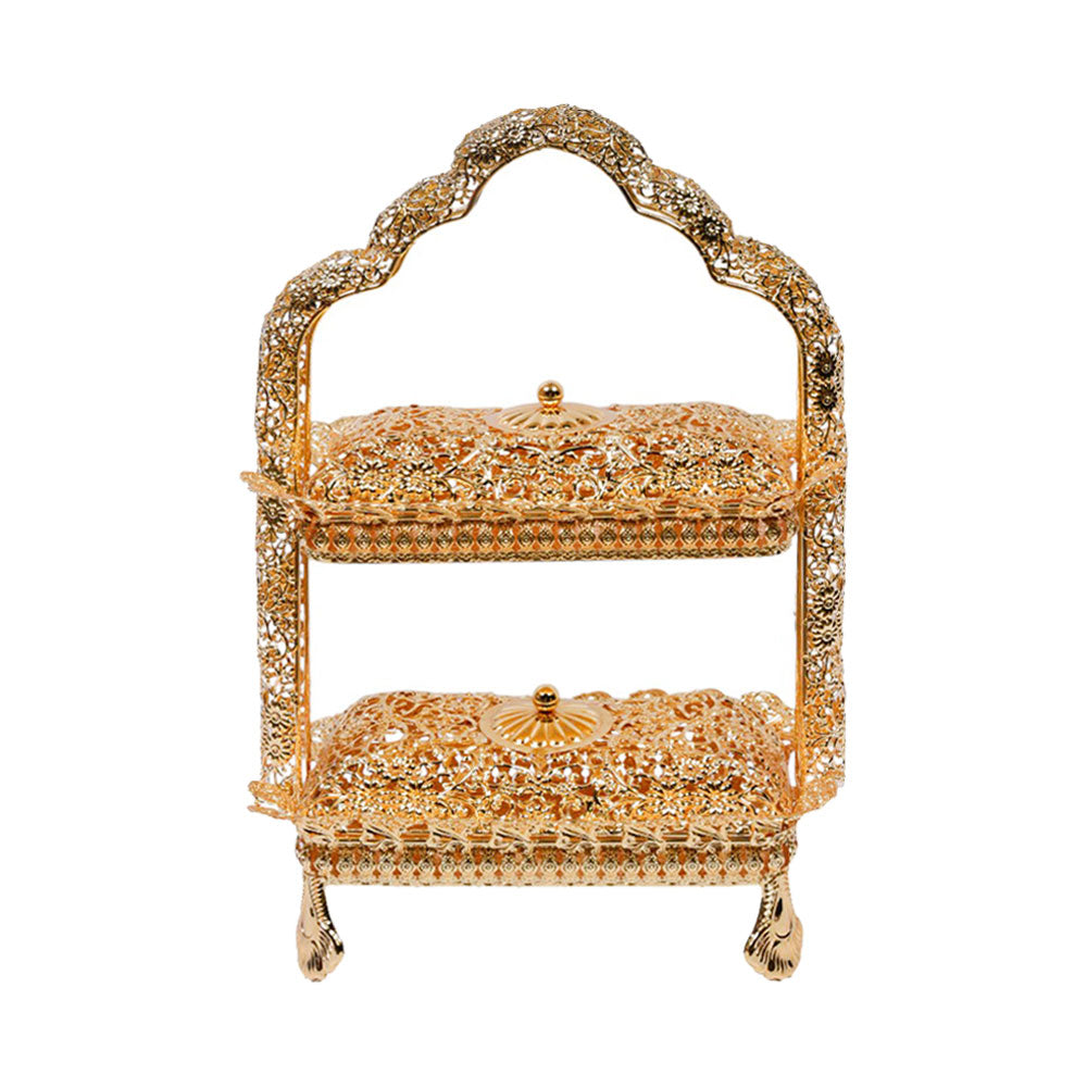 BASKET GOLDEN IR HY0542 Default Title - MamasJan Decoration