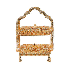 BASKET GOLDEN IR HY0542 Default Title - MamasJan Decoration