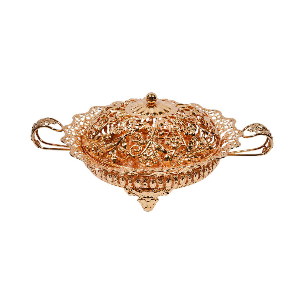 BOWL CANDY GOLDEN IR HY0526L Default Title - MamasJan Decoration