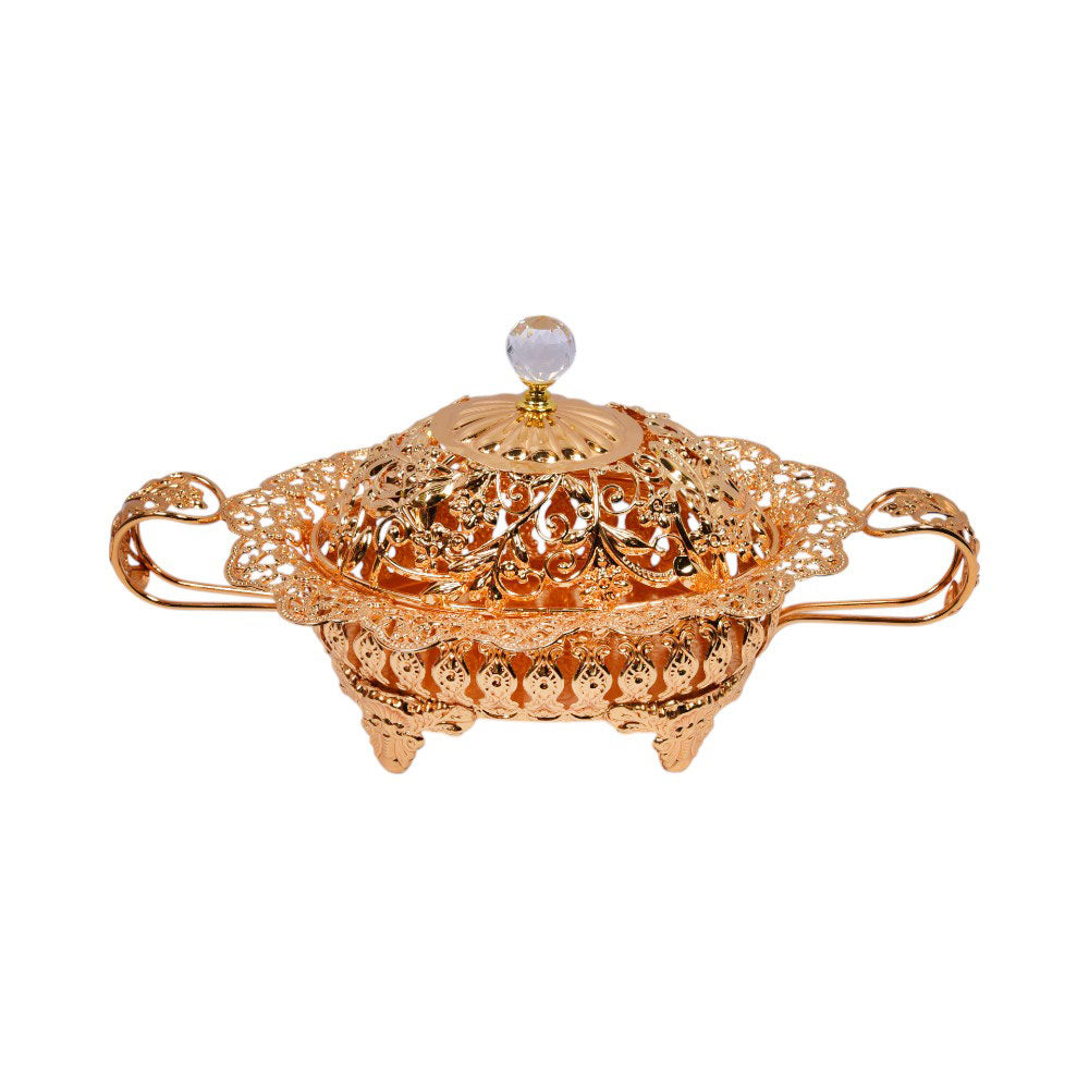 BOWL CANDY GOLDEN IR HY05255 Default Title - MamasJan Decoration