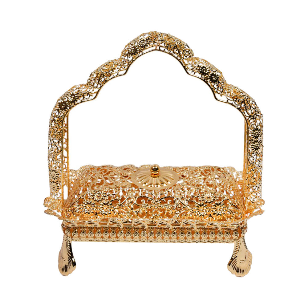 BASKET GOLDEN IR HY0544 Default Title - MamasJan Decoration