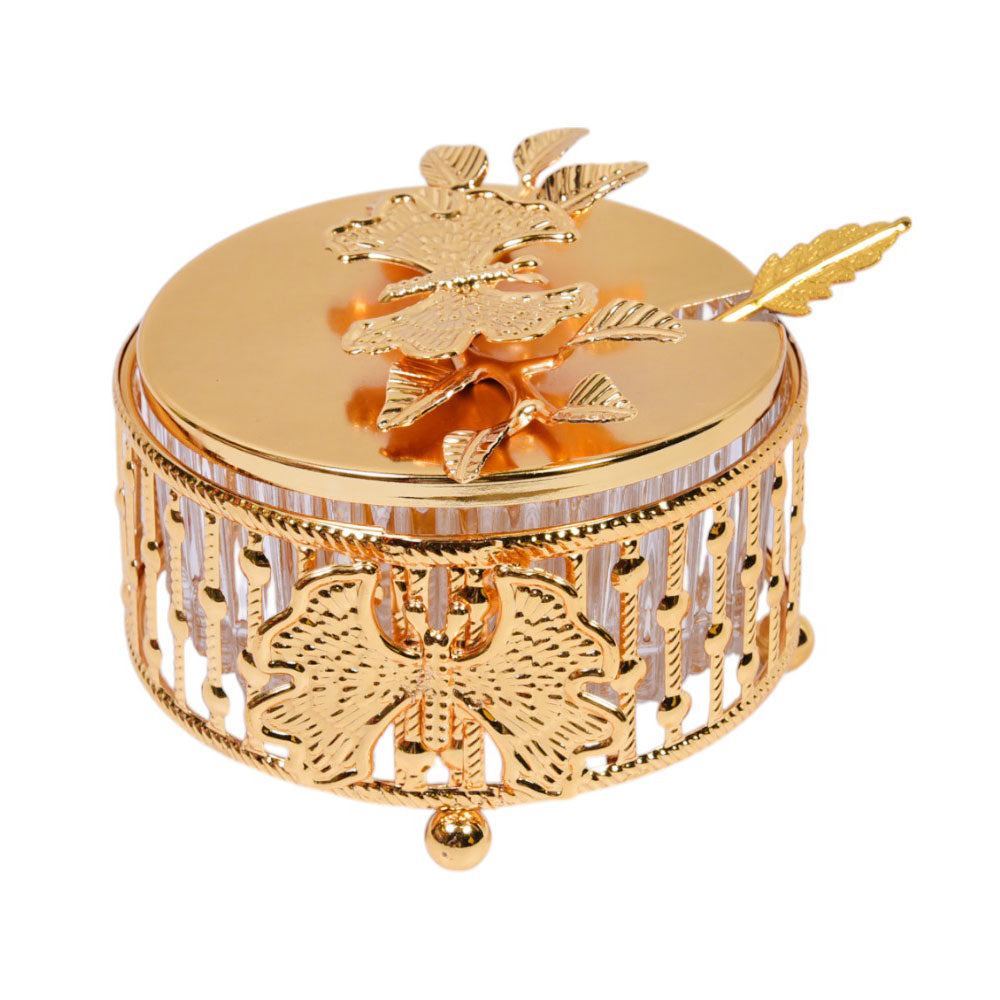 SUGAR POT GOLDEN IR HYT003 Default Title - MamasJan Crockery