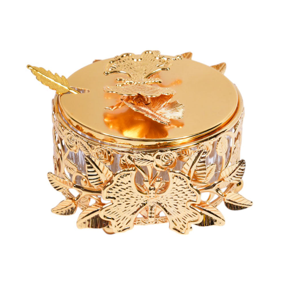 SUGAR POT GOLDEN IR HYT005 Default Title - MamasJan Crockery