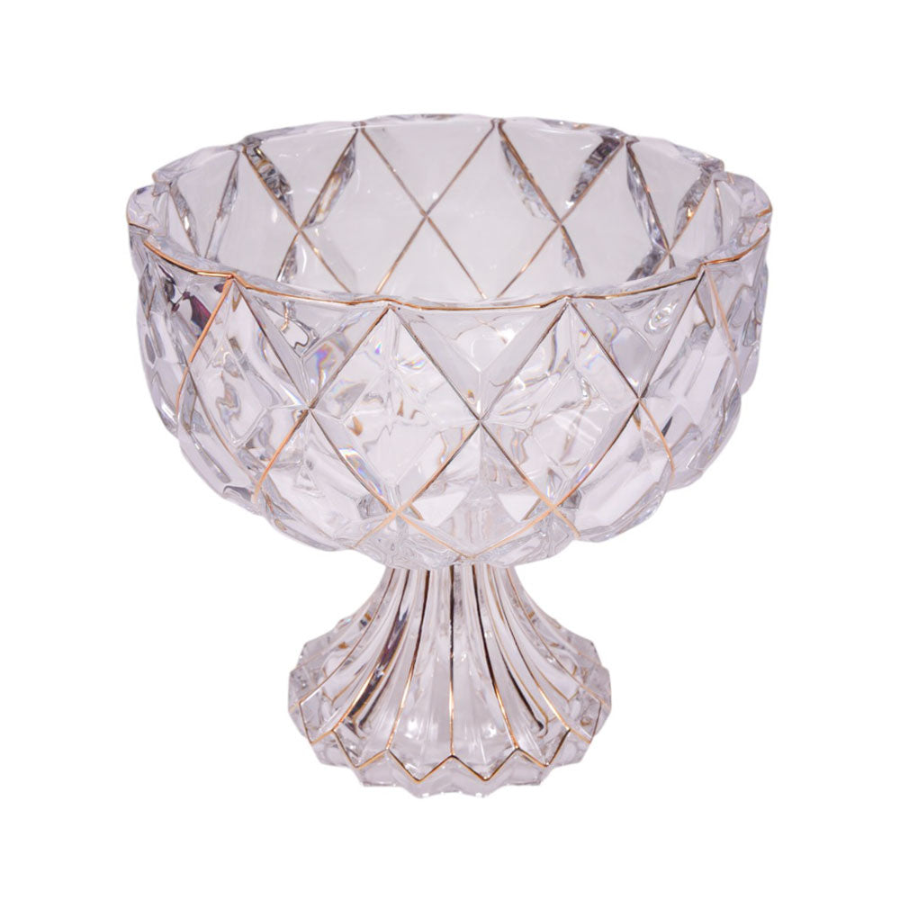 BOWL CRYSTAL GOLDEN 0640-11 Default Title - MamasJan Décor